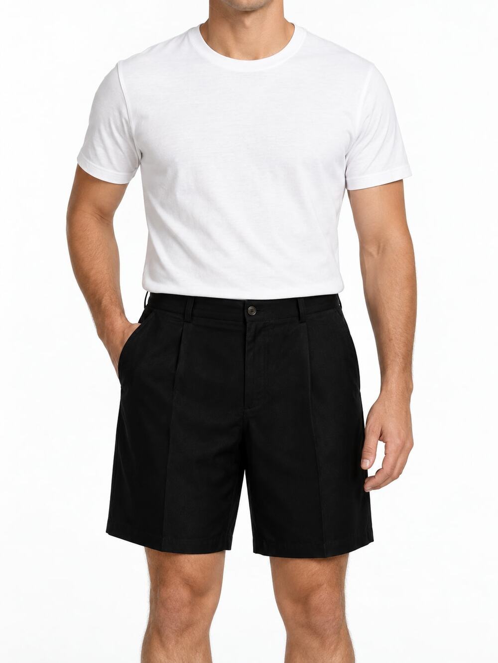 Tommy Bahama Men's Black 100% Silk Shorts Size 38 Travel Vacation Golf Resort